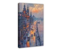 GAPAT Liverpool Watercolor Painting Beatles Fan Art Poster Print Canvas Poster Wall Art Paintings for Living Room Bedroom Decoration Frame: 20x30inch(50x75cm)