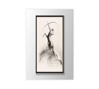 GAPAT Odilon Redon Centaur Art Print_ Museum Exhibition Poster Canvas Poster Wall Art Paintings for Living Room Bedroom Decoration Yellow Unframe 12x18inch