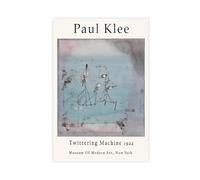 GAPAT Paul Klee Exhibition Poster, Twittering Machine, Paul Klee Art Print, Wall Art Decor, Abstract Canvas Poster Bedroom Office Room Decor Gift Unframe 12x18inch(30x45cm)