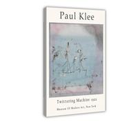 GAPAT Paul Klee Exhibition Poster, Twittering Machine, Paul Klee Art Print, Wall Art Decor, Abstract Canvas Poster Bedroom Office Room Decor Gift Frame 16x24inch(40x60cm)