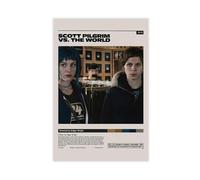 GAPAT Scott Pilgrim Vs. Posters The World Movie Poster Canvas Poster Wall Art Paintings for Living Room Bedroom Decoration Unframe 12x18inch(30x45cm)