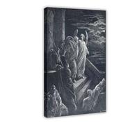 GAPAT St. Peter Delivered From Prison by Gustave Dore Canvas Poster Wall Art Paintings for Living Room Bedroom Decoration Frame: 20x30inch(50x75cm)