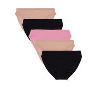 GapBody Women's 5-Pack Organic Cotton Stretch Bikini Panties, Ladies Soft Breathable Comfort Sexy Underwear, Basic Pack, M