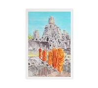 GAPKJGTS Cambodia Angkor Wat Temple Asia Canvas Poster Bedroom Decor Landscape Office Room Decor Gift 20x30inch(50x75cm)