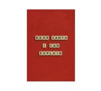 GAPKJGTS Dear Santa I Can Explain Canvas Poster Wall Art Decor Print Picture Paintings for Living Room Bedroom Decoration 24x36inch(60x90cm)