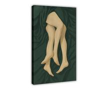 GAPKJGTS Intertwined Intimate Lesbian Couple Legs Canvas Poster Wall Art Decor Print Picture Paintings for Living Room Bedroom Decoration 08x12inch(20x30cm)