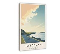 GAPKJGTS Isle of Man Travel Isle of Man Canvas Poster Wall Art Decor Print Picture Paintings for Living Room Bedroom Decoration 12x18inch(30x45cm)