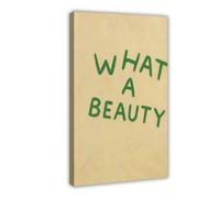 GAPKJGTS What A Beauty Minimalist Typography Canvas Poster Bedroom Decor Landscape Office Room Decor Gift 12x18inch(30x45cm)