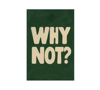 GAPKJGTS Why Not Bold Retro Typography Canvas Poster Bedroom Decor Landscape Office Room Decor Gift 20x30inch(50x75cm)