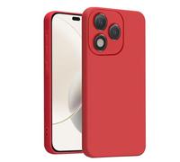 GAPlus For Honor 400 Lite 5G Case, [Slim Fit] Liquid Silicone Shockproof Armour Protective [Soft Touch] Rubber Gel Phone Case Cover (Red)