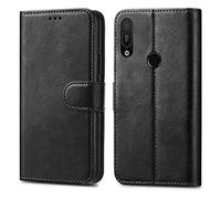 GAPlus Huawei Y6 Y6s Pro 2019 / Honor 8A Pro Leather Case - Premium Wallet Case Leather Flip Cover For Huawei Y6 / Honor 8A 6.09" [Card Holder] [Magnetic Closure] (Black)