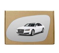 GAPlus Replacement Wing Mirror Glass Compatible with Audi A8 2010-2017 Convex Left Passenger Near Side