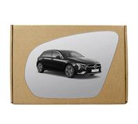 GAPlus Replacement Wing Mirror Glass Compatible with Mercedes A-Class 2018-2024 Stick On Left Passenger Near Side