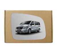 GAPlus Replacement Wing Mirror Glass Compatible with Mercedes-Benz Vito 2010-2014 Convex Right Driver Off Side