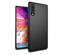 GAPlus Samsung Galaxy A70 Case - Galaxy A70 6.7" SM-A705FN/DS Ultra Slim Thin Armour Hard Case - Matte Rubberized Cover For Samsung Galaxy A70 (Black)