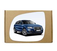 GAPlus Wing Mirror Glass Compatible with Audi Q5 2008-2016 STICK-ON Left Passenger Near Side with Blind Spot