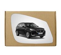 GAPlus Wing Mirror Glass Compatible with BMW X1 (E84 F48) 2012-2021 STICK-ON Right Driver Off Side with Blind Spot