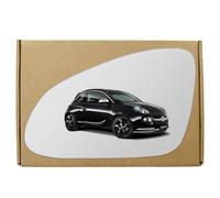 GAPlus Wing Mirror Glass Compatible with Vauxhall Adam 2012-2019 STICK-ON Left Passenger Near Side