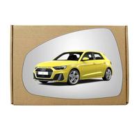 GAPlus Wing Mirror Glass Left Compatible with Audi A1 2010-2018 STICK-ON Passenger Near Side with Blind Spot