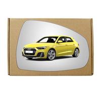 GAPlus Wing Mirror Glass Right Compatible with Audi A1 2010-2018 STICK-ON Driver Off Side with Blind Spot