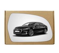 GAPlus Wing Mirror Glass Right Compatible with Audi A5 2009-2016 STICK-ON Driver Off Side with Blind Spot