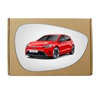 GAPlus Wing Mirror Glass Right Compatible with Ford Fiesta 2008-2017 STICK-ON Driver Off Side with Blind Spot