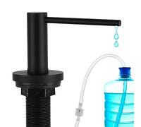 Gappo Upgraded Matte Black Soap Dispenser for Kitchen Sink, Stainless Steel Countertop Pump, Built in Sink Soap Dispenser with 47" Extension Tube kit