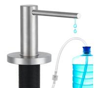 Gappo Upgraded Soap Dispenser for Kitchen Sink Brushed Nickel, Stainless Steel Countertop Pump, Built in Sink Soap Dispenser with 47" Extension Tube kit