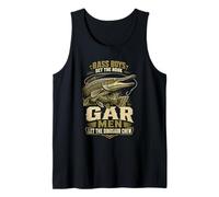 Gar Fish Angler Fishing Vintage Tank Top