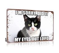 Garage Accessories For Man Cave I'M Sorry, Did It My Eyes Out Loud Tin Sign Man Cave Rules Funny Room Decor(20X30CM)