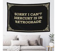 Garage Accessories For Man Cave Sorry I Can'T Mercury Is In Retrograde Tapestyr Boys Room Decor Teenager Funny Home Decor (Color : Colour, Size : 75X100CM)