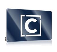 Garage Accessories For Man Cave The Image Contains The Letter "C" Enclosed In A Square Tin Sign Man Cave Rules Funny Room Decor(20X30CM)