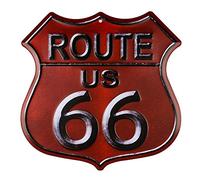 Garage Art Route 66 Roter Großhandel Metall Neuheit Highway Shield