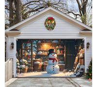 Garage Buddy-Christmas Garage Door Backdrop for Xmas Holiday New Year Party (A, 6X13FT)
