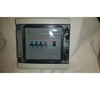Garage Consumer Unit IP65 4 Way Fuse Box Fitted with RCD 63amp 30ma + 2X6amp, 1X20amp & 1X32amp mcbs