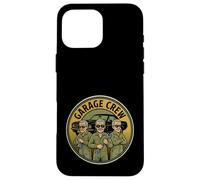 Garage Crew Mechanic Classic Car Restoration Comic Vintage Case for iPhone 16 Pro Max
