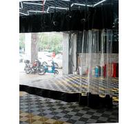 Garage Divider Curtain, Insulated Industrial Warehouse Curtain with Track, Clear Tarp Panel for Work Areas