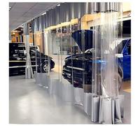 Garage Divider Curtains, Industrial Vinyl Panels Waterproof Curtains with Eyelets, Warehouse Divider Curtain Wall, Quick Rolling and Easy to Clean, Divide Work Areas Quickly(Gray,3x3m/9.8x9.8in)