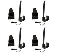 Garage Door Banner Clips 4Pcs Springed Garage Door Banner Clamps with Installation Accessories Nylon Installation Clips for Halloween, Christmas, Halloween Accessories