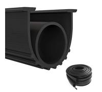 Garage Door Bottom Seal Strip, 3M Universal Garage Door Threshold Seal, DIY Flexible PVC Rubber, for Keeping Garage Clean &Dry (3 M)