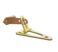 Garage Door Defender Lock - Galvanized Steel Garage Lock, 90 Degree Heavy Duty Swing Bar Door Guard with Ground & Wall Anchor