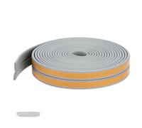 Garage Door Draught Excluder Self Adhesive Silicone Door and Window Sealing Strip Soundproof Windproof Noise Proof Dustproof 9 * 2mm Gray 3M