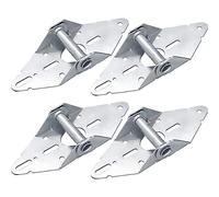 Garage Door Hinge, Garage Door Hinges #1 with Galvanized Finish, Residential/Light Commercial Garage Door Replacement, 14-Gauge Steel #1, 4 Packs