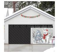 Garage Door Insulation Kit Fits 2.4x3.0m 3.0x2.7m 4.9x2.1m, Magnetic Thermal Insulated Door Curtain for Winter, Garage Doors Cover for Cold with Thickened Cotton(Black,3.0x2.1M/10x7FT)