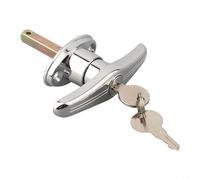 Garage Door Lock T Handle, Rear Fixing T Handle Lock Tools Box Garage Door Lock with Keys for Caravan Garage Shed Campervan