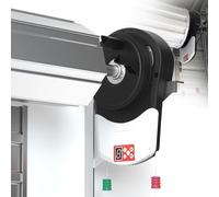 Garage Door Opener 800N Automatic with 2 Remotes, Wall Mount Motor for Roller Shutter, Ideal for Store, Warehouse, Farm, and Barn Applications