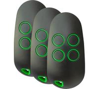 Garage Door Opener Handheld Transmitter TOP44RBN Remote Control 433.92 MHz Rolling Code Changes with Each Transmission 4 Channels, Dual Frequency 433.92 and 868.35 MHz (Standard 868.35 MHz) 3 pcs
