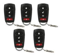 Garage Door Opener Keychain|4-in-1 Remote Control Duplicator 5PCS 433MHz Portable Garage Remote Control Duplicator for Cars Gate Opener with Non-Slip Housing & Hook