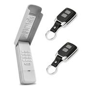 Garage Door Opener Keypad with 2 Keychain Remotes for Liftmaster Chamberlain Craftsman Remote Keypad Replacement 877MAX 893LM 893Max 971LM 371LM, Works with Yellow Purple Red Orange Green Learn Button