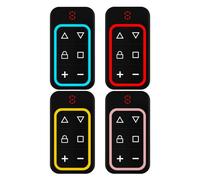 Garage Door Opener Remote - 6 Button Multi-Channel Transmitter for Easy Access Control, Secure Long-Range Signal with Keychain Design, Universal Gate Controller for Home Property Garage Apartment Entr